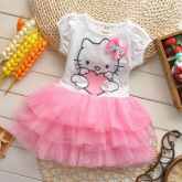 Vestido Infantil Hello Kitty com Frete Grátis